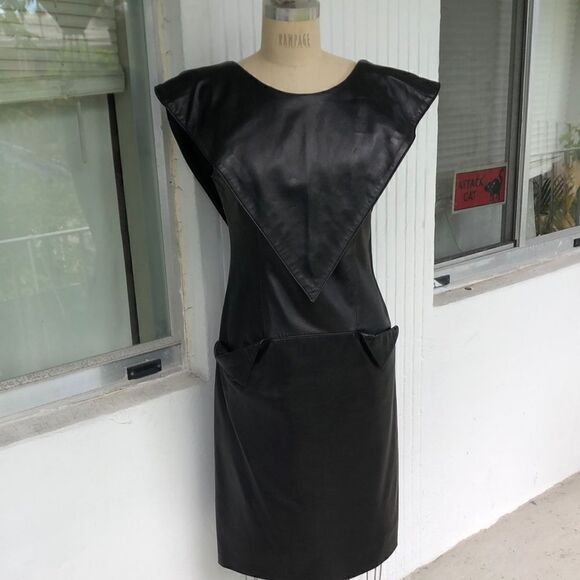 Divasta Leather dress - Picture 1 of 7